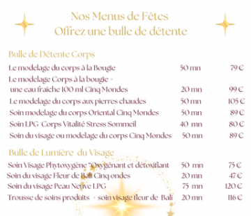 Les Menus en Fête 2024 de Noël  /...